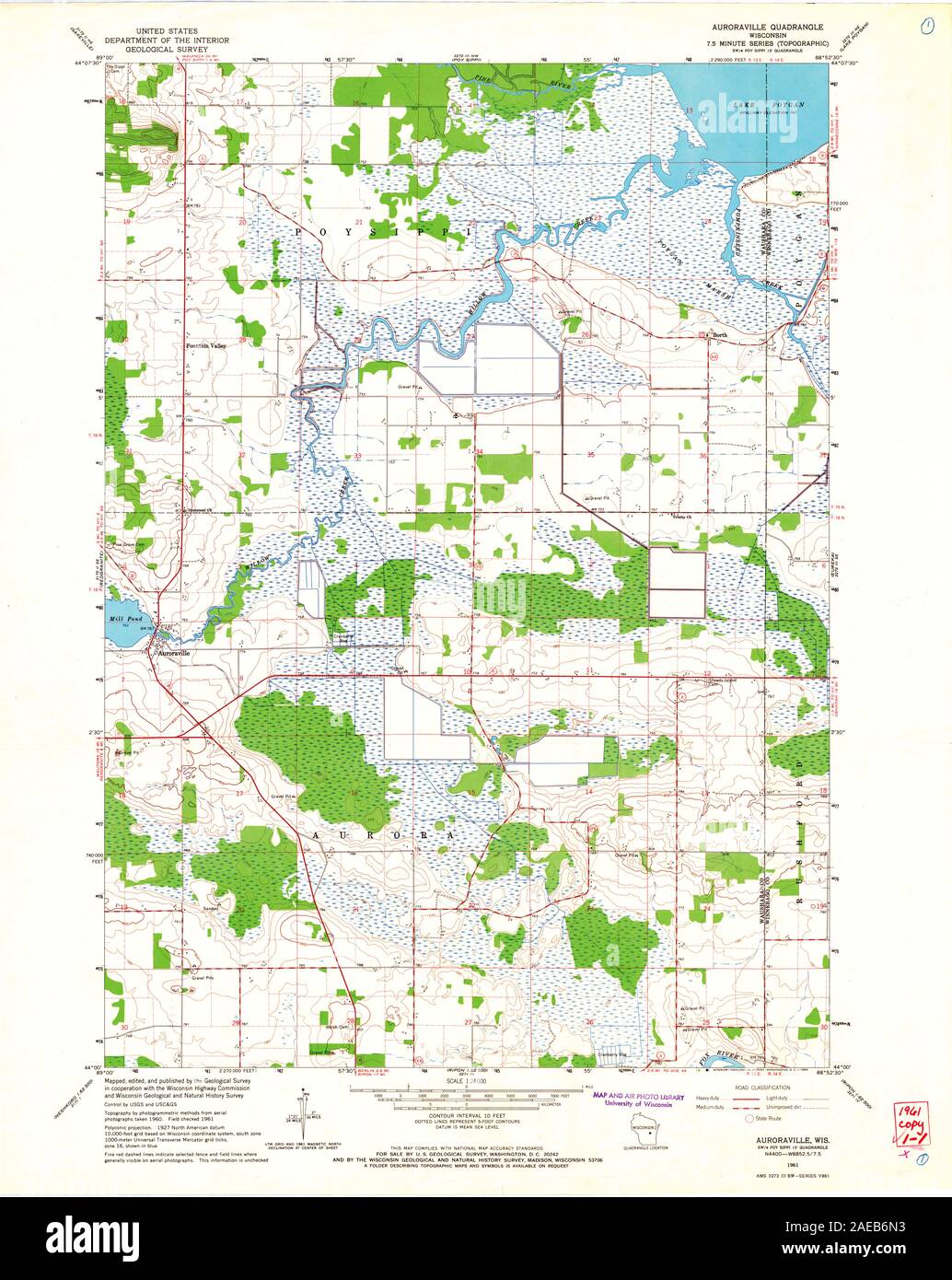 WI Auroraville 500080 1961 24000 Restoration Stock Photo Alamy