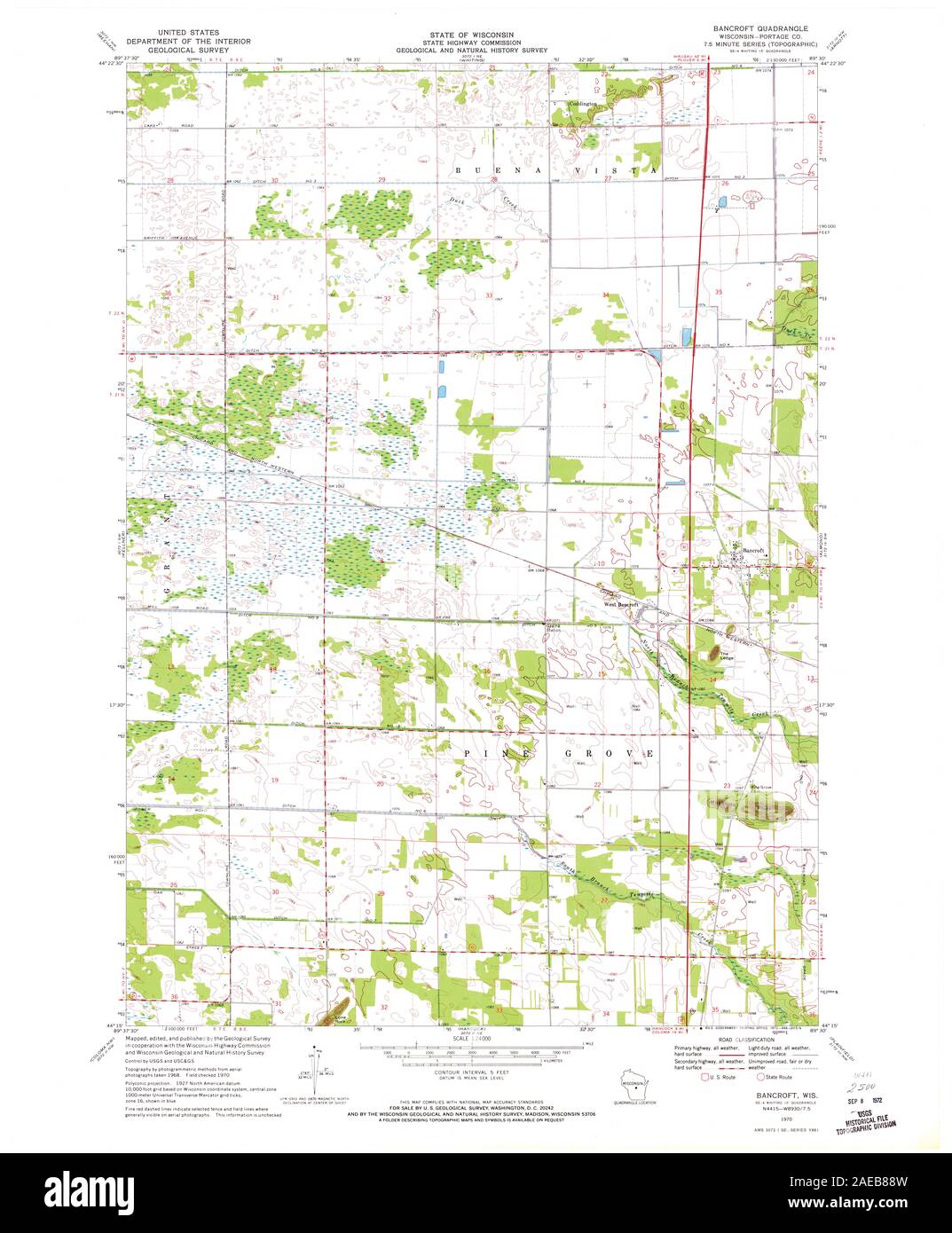 WI Bancroft 800235 1970 24000 Restoration Stock Photo Alamy