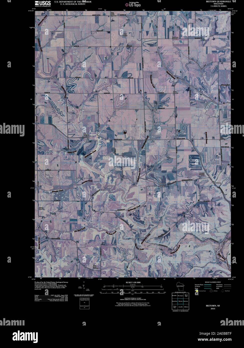 Map of beetown hires stock photography and images Alamy