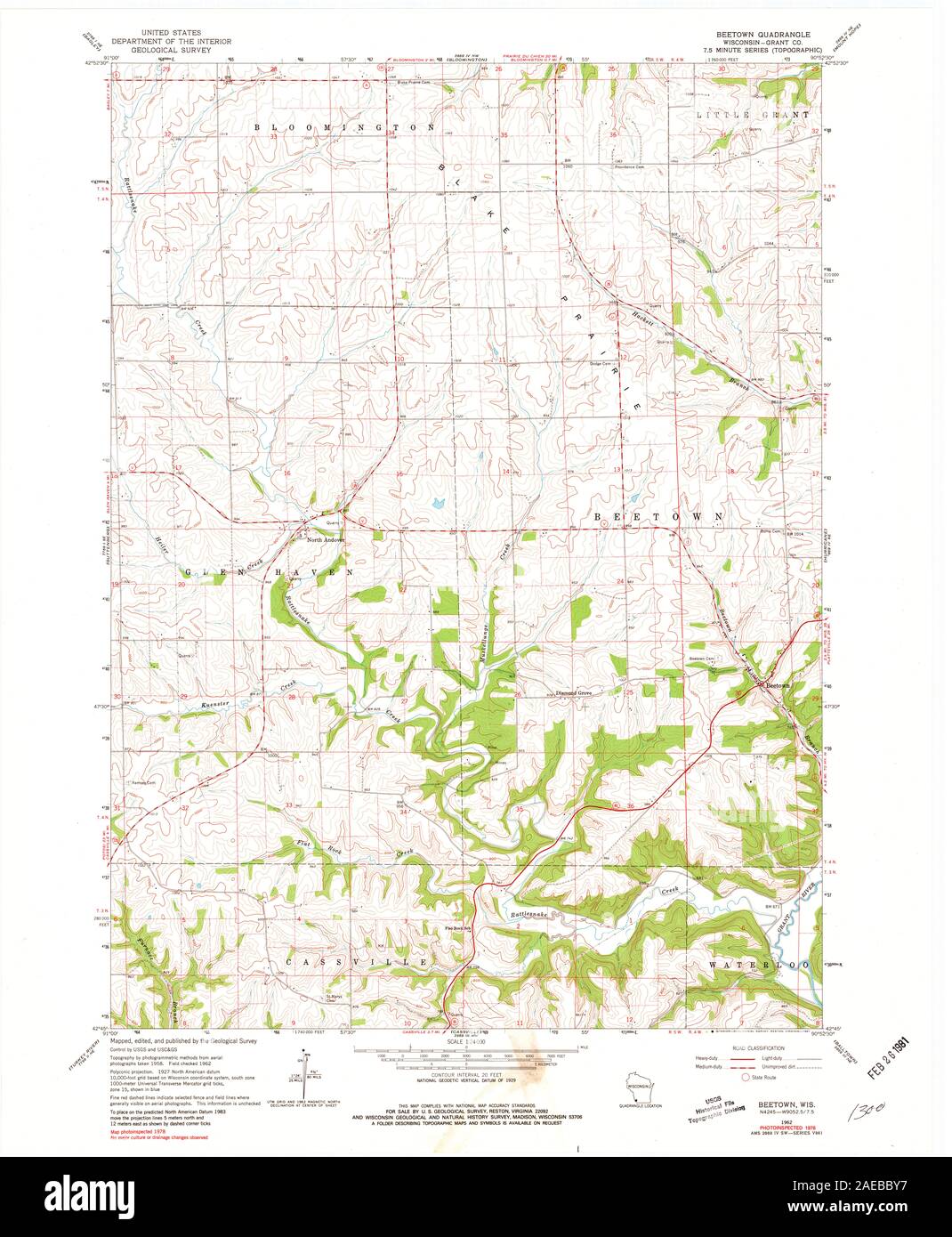 Map of beetown hires stock photography and images Alamy