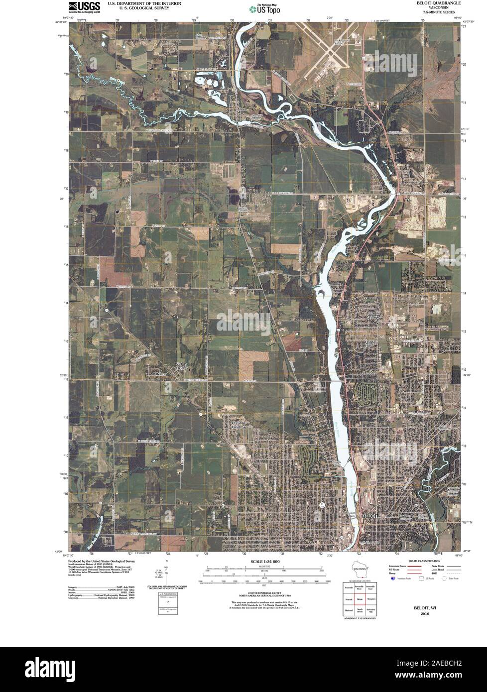 Map of beloit hires stock photography and images Alamy