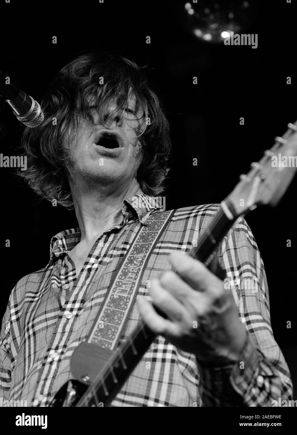 Thurston Moore plays at All Tomorrows Parties, March 2012 Stock Photo