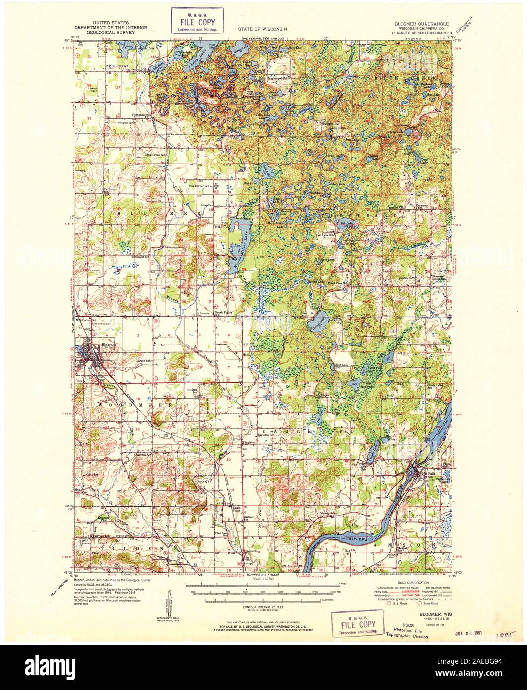 Map of bloomer hires stock photography and images Alamy