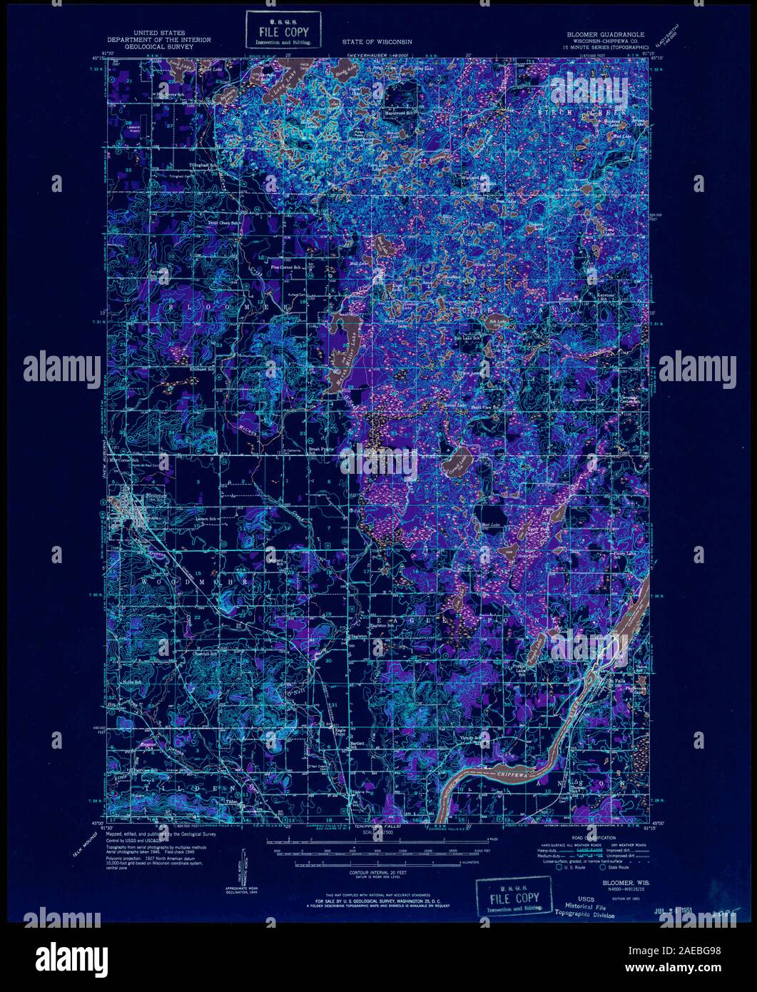 Map of bloomer hires stock photography and images Alamy