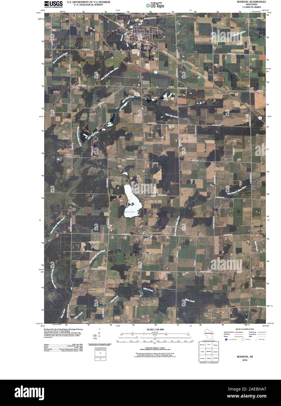 Map of bonduel Cut Out Stock Images & Pictures Alamy