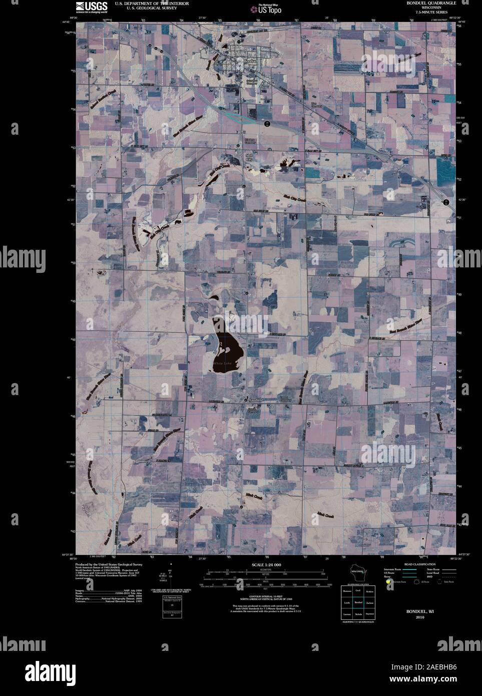 Map of bonduel hires stock photography and images Alamy