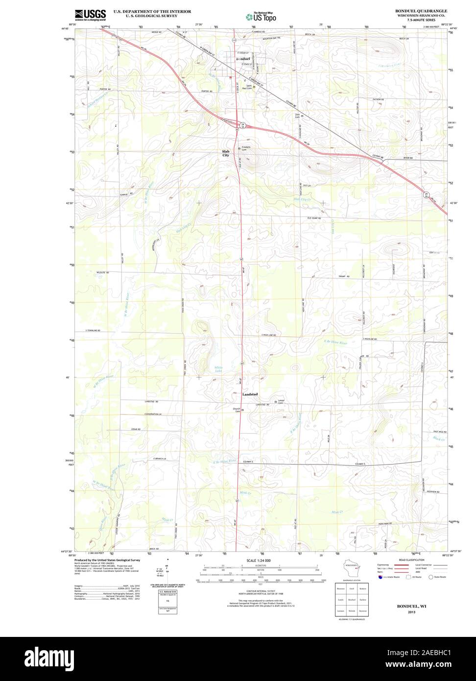 Map of bonduel hires stock photography and images Alamy