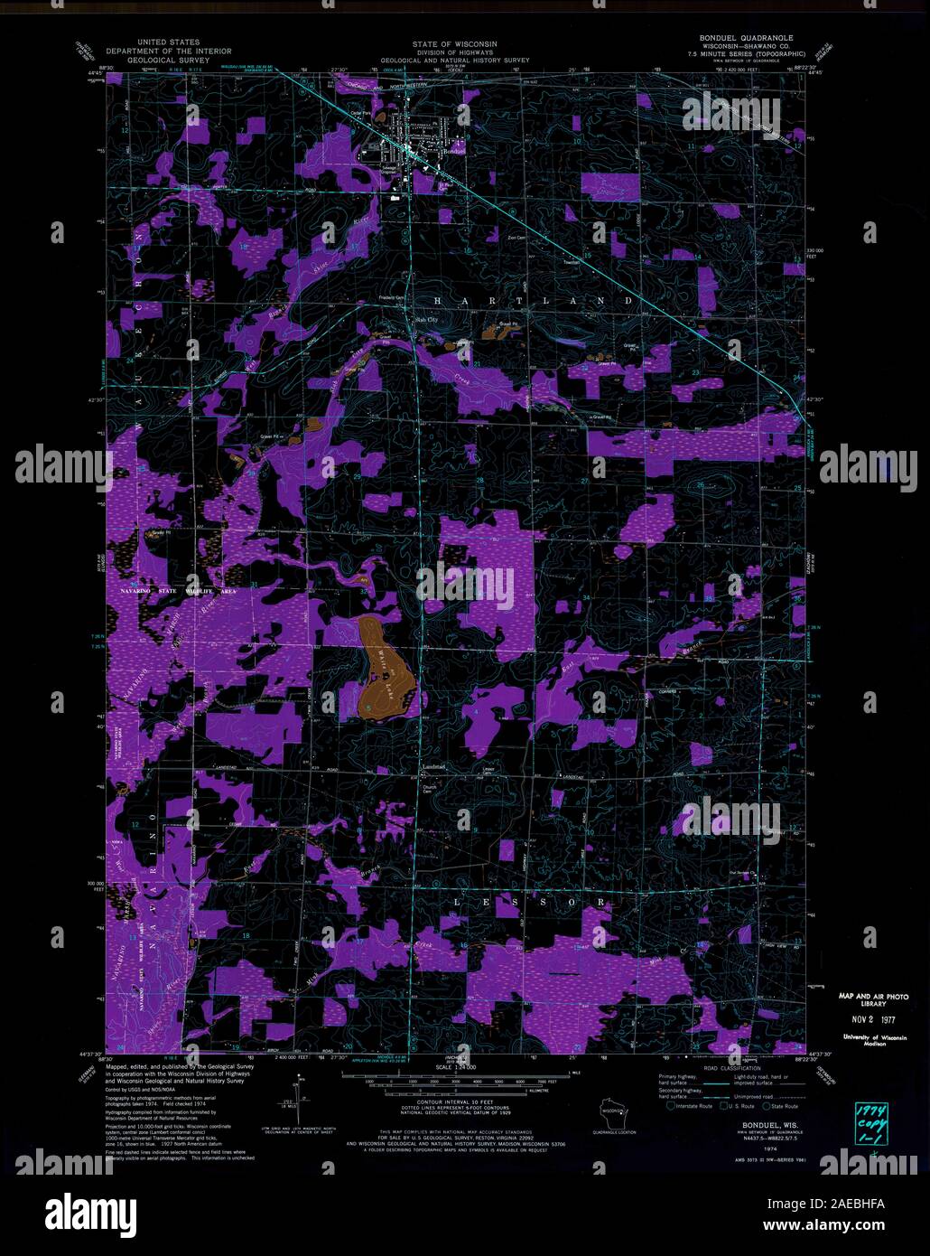 Map of bonduel hires stock photography and images Alamy