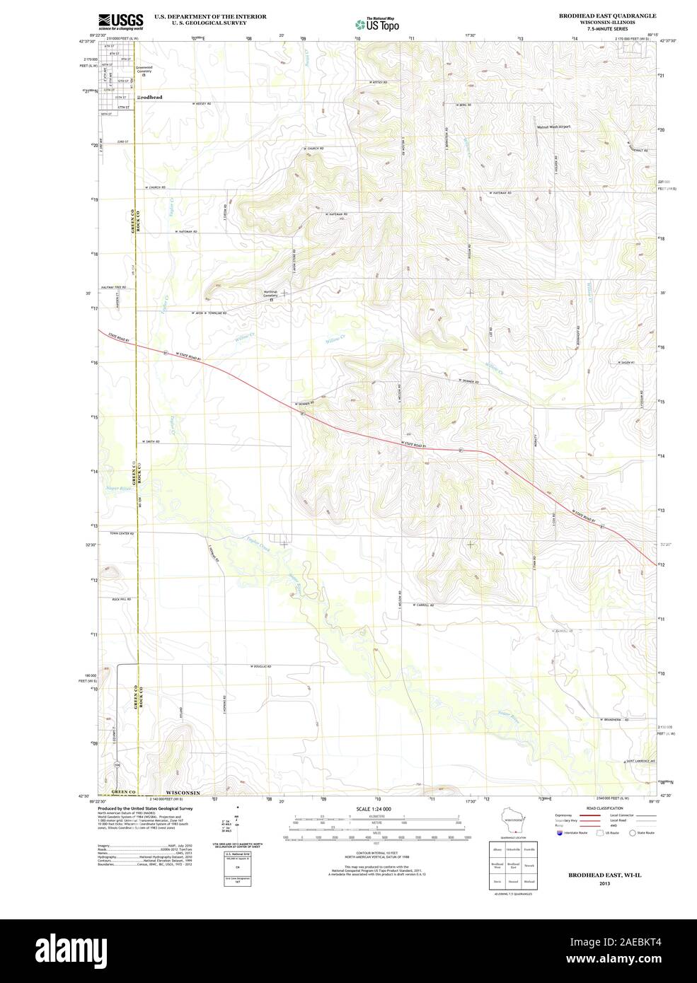 Brodhead map Cut Out Stock Images & Pictures Alamy