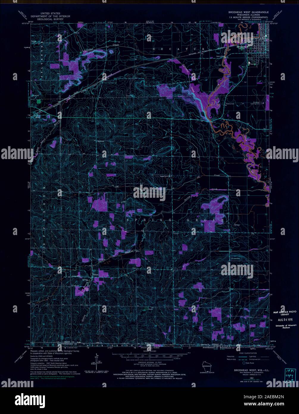 Map of brodhead hires stock photography and images Alamy