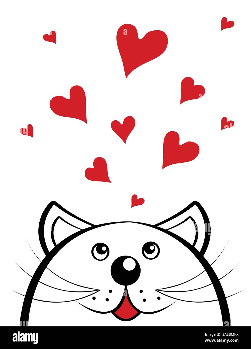 Cat Lover Heart Stock Vector Illustration and Royalty Free Cat Lover Heart  Clipart