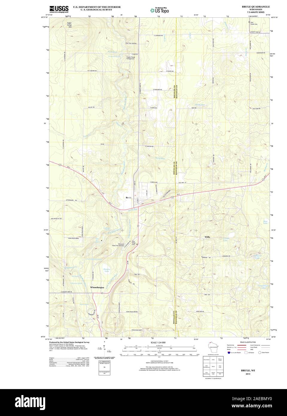 WI Brule 20130618 TM Restoration Stock Photo Alamy