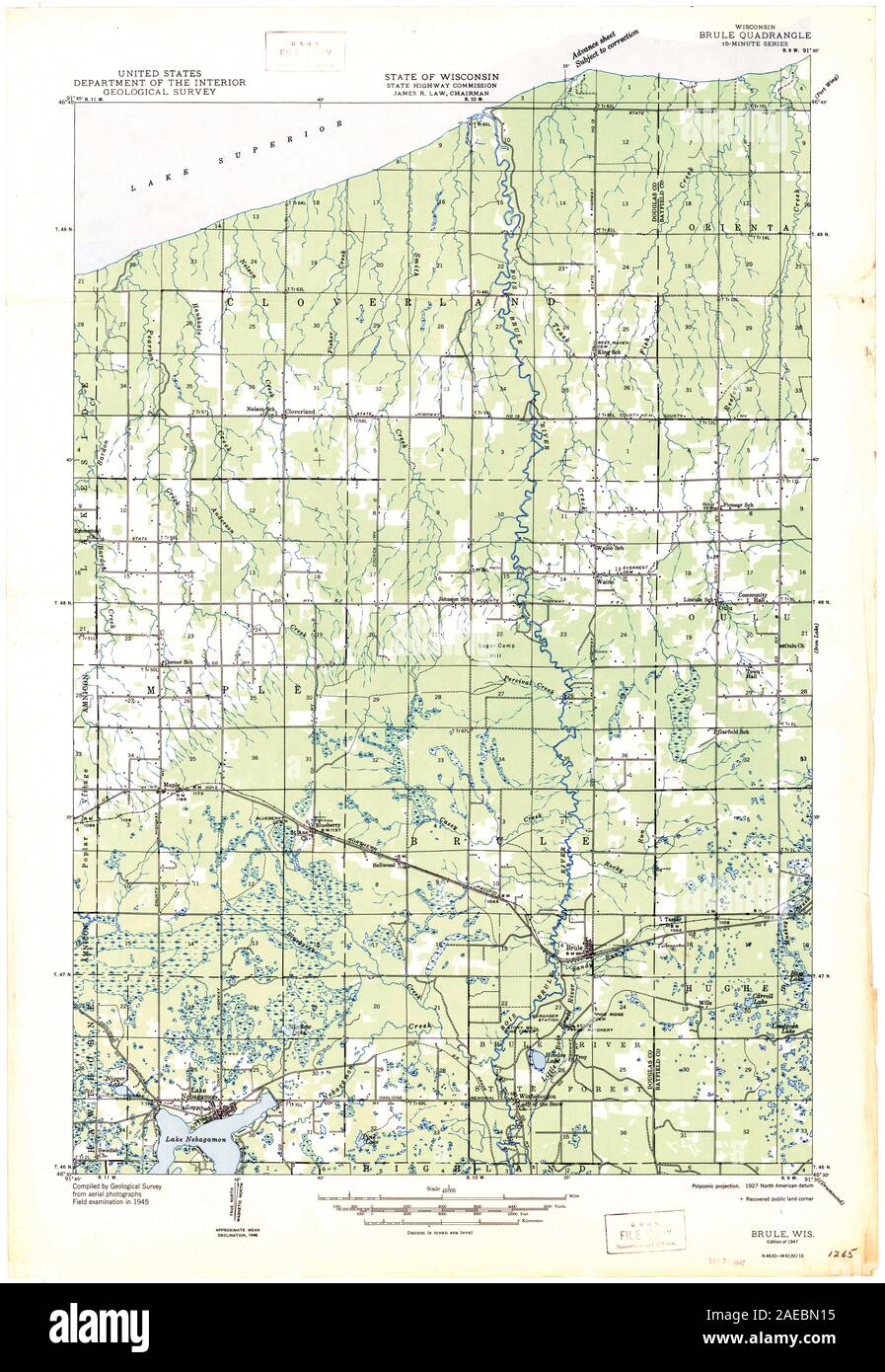 Map of brule Cut Out Stock Images & Pictures Alamy