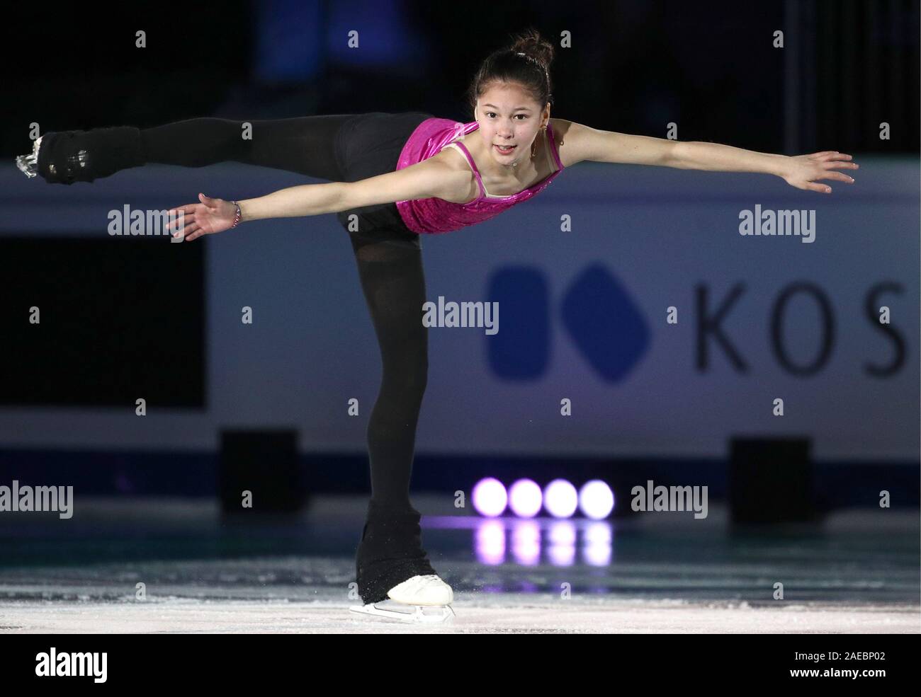Turin, Italy. 08th Dec, 2019. TURIN, ITALY - DECEMBER 8, 2019: Junior figure  skater Alysa Liu of the United States performs during an exhibition gala at  the 2019-20 ISU Grand Prix of