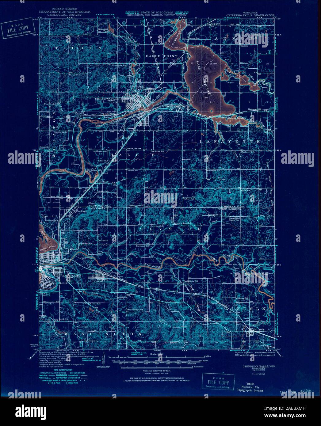 Map of chippewa falls hires stock photography and images Alamy