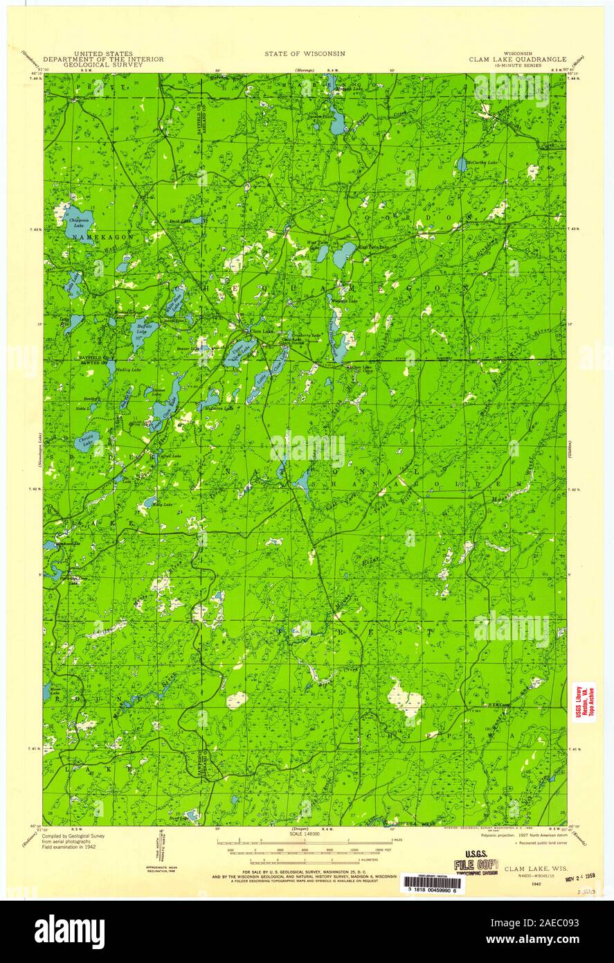Clam lake map hires stock photography and images Alamy