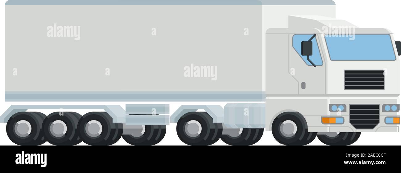 Logistics Semi Truck Big Rig Concept Stock Vector