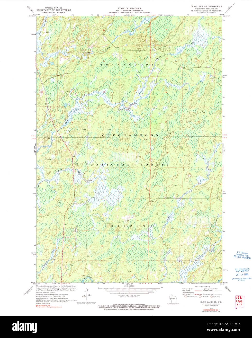 Clam lake map hires stock photography and images Alamy