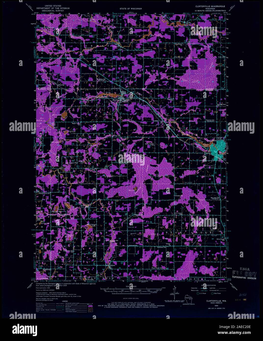 Map of clintonville hires stock photography and images Alamy