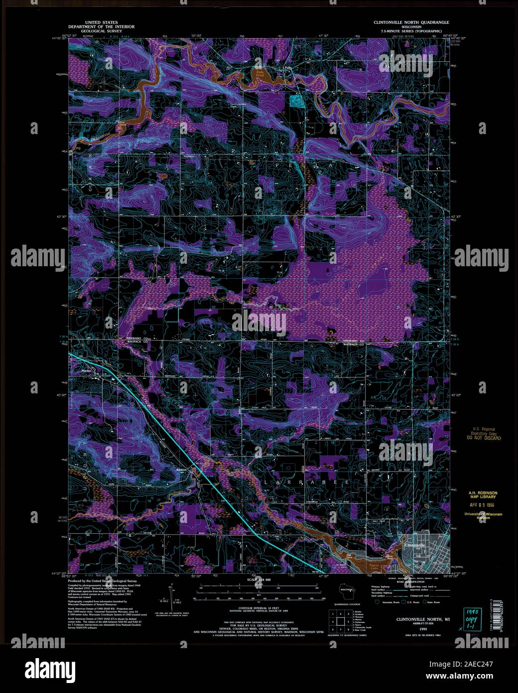 Map of clintonville hires stock photography and images Alamy