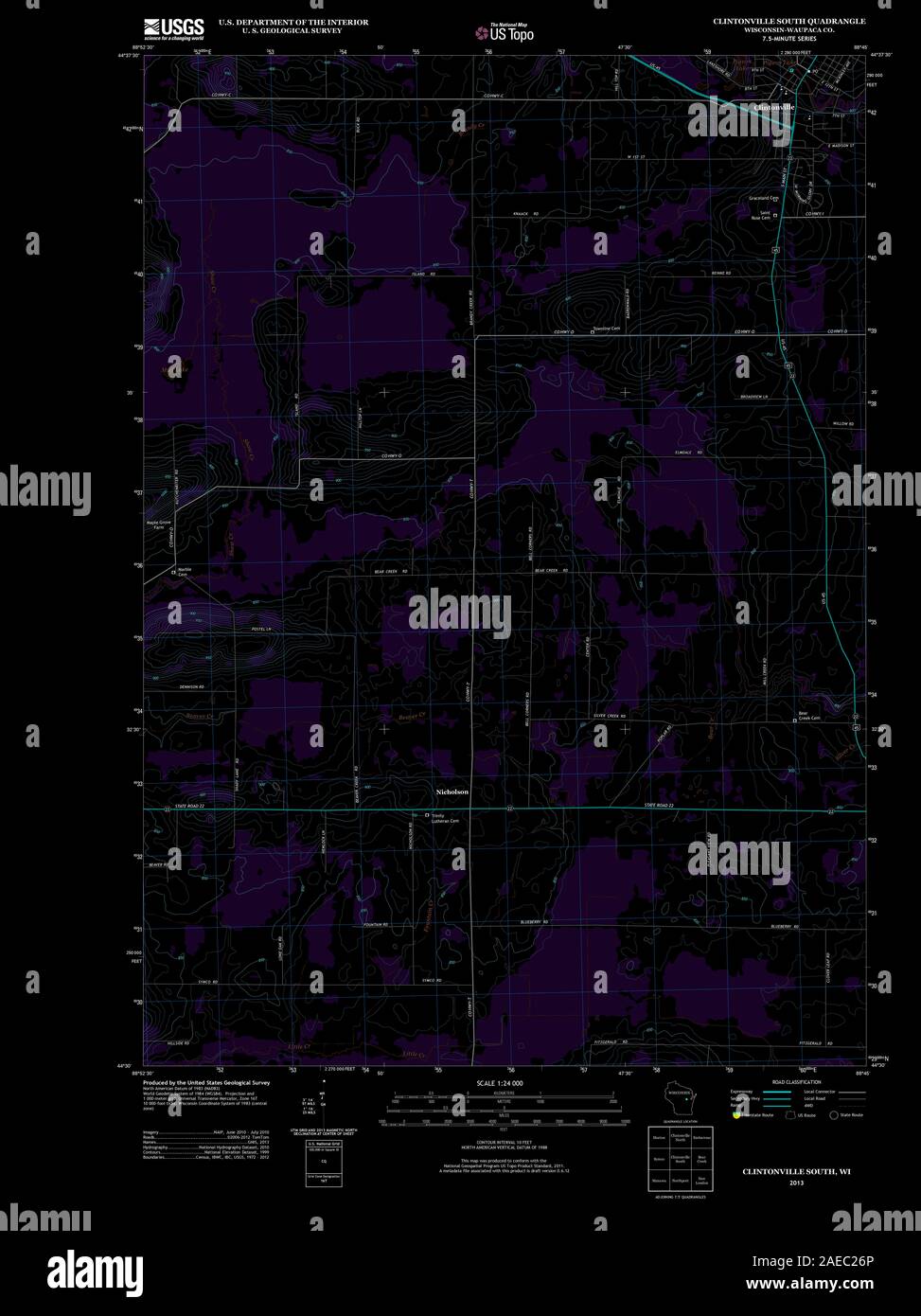 Map of clintonville hires stock photography and images Alamy