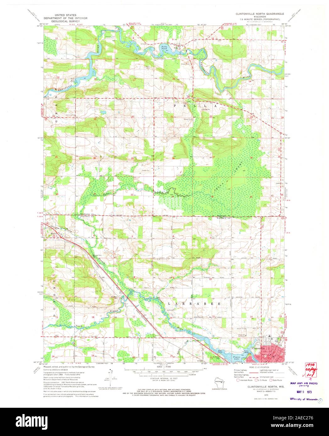Map of clintonville hires stock photography and images Alamy