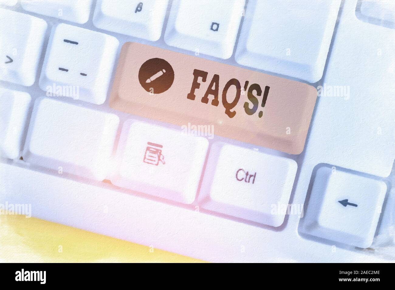 Text sign showing Faq. Business photo showcasing a list of questions ...