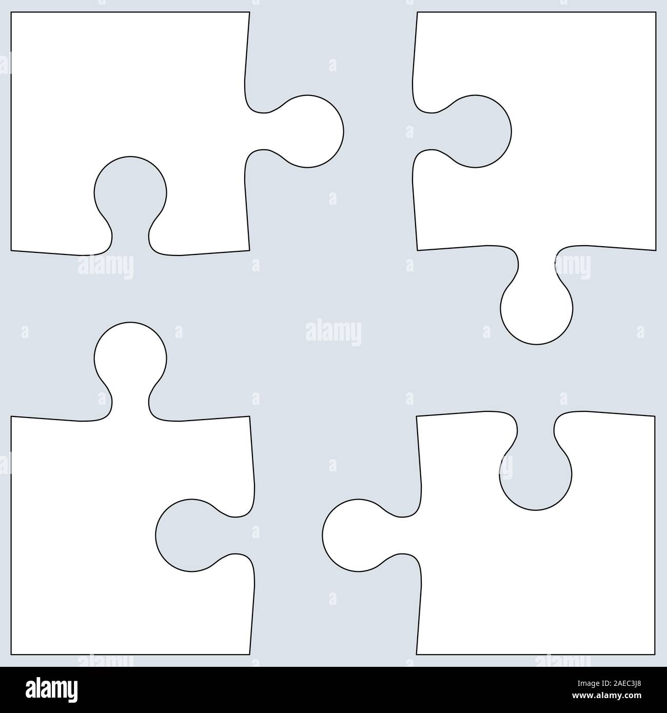 Background Vector Illustration jigsaw puzzle. white on gray Stock Vector