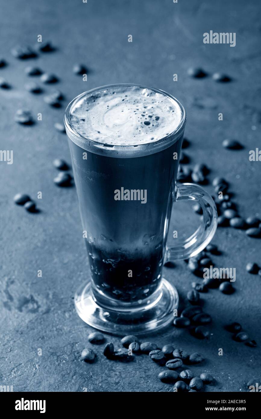 Coffee espresso with sparkling water Stock Photo Alamy