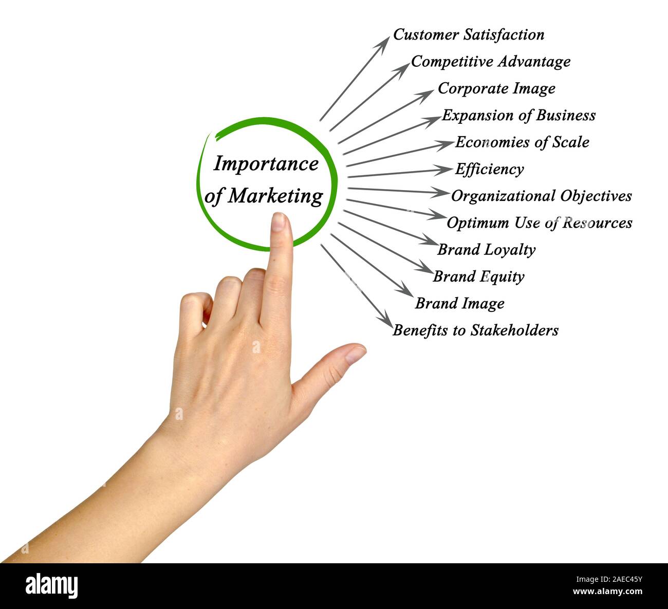 Importance of Marketing Stock Photo