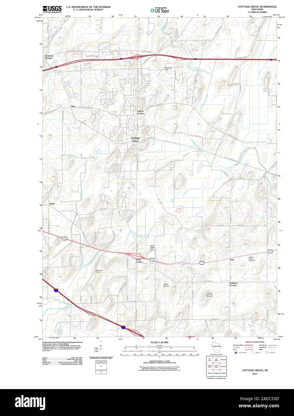 Map of cottage grove hires stock photography and images Alamy