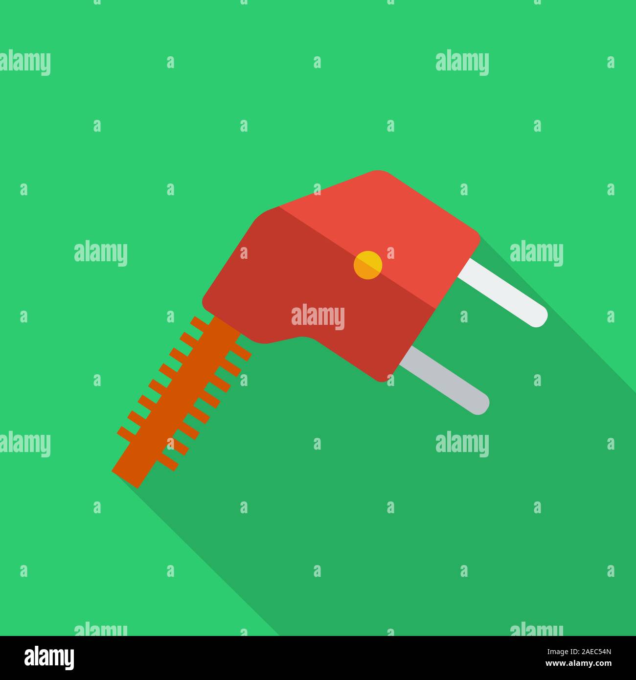 Modern flat design concept icon electrical plug . Vector illustration