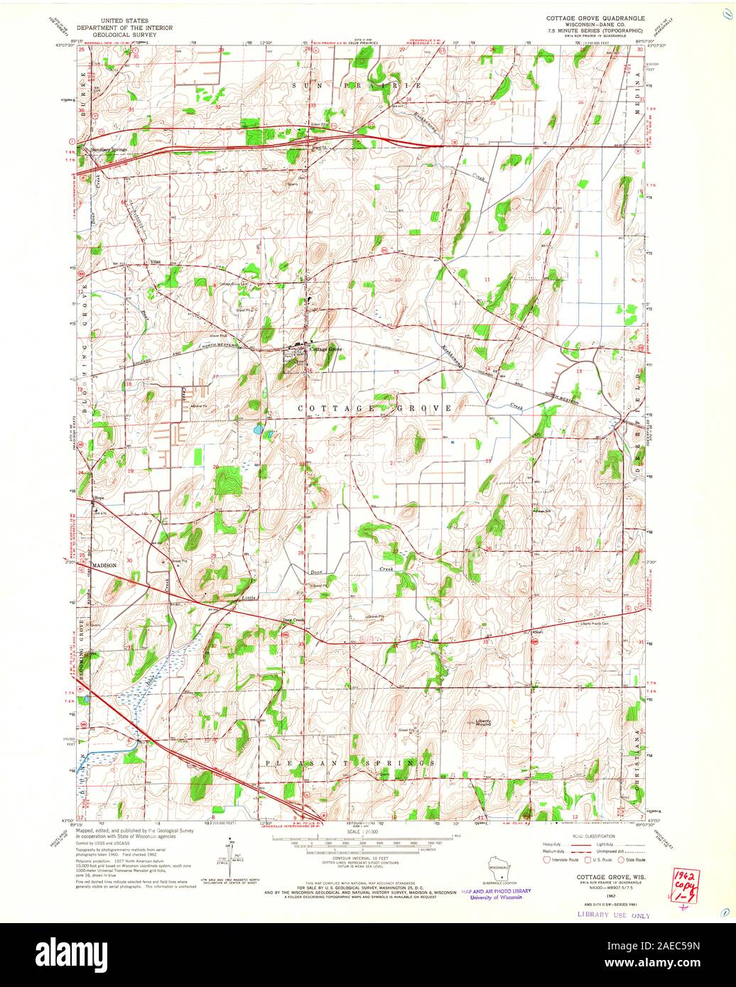 Map of cottage grove hires stock photography and images Alamy