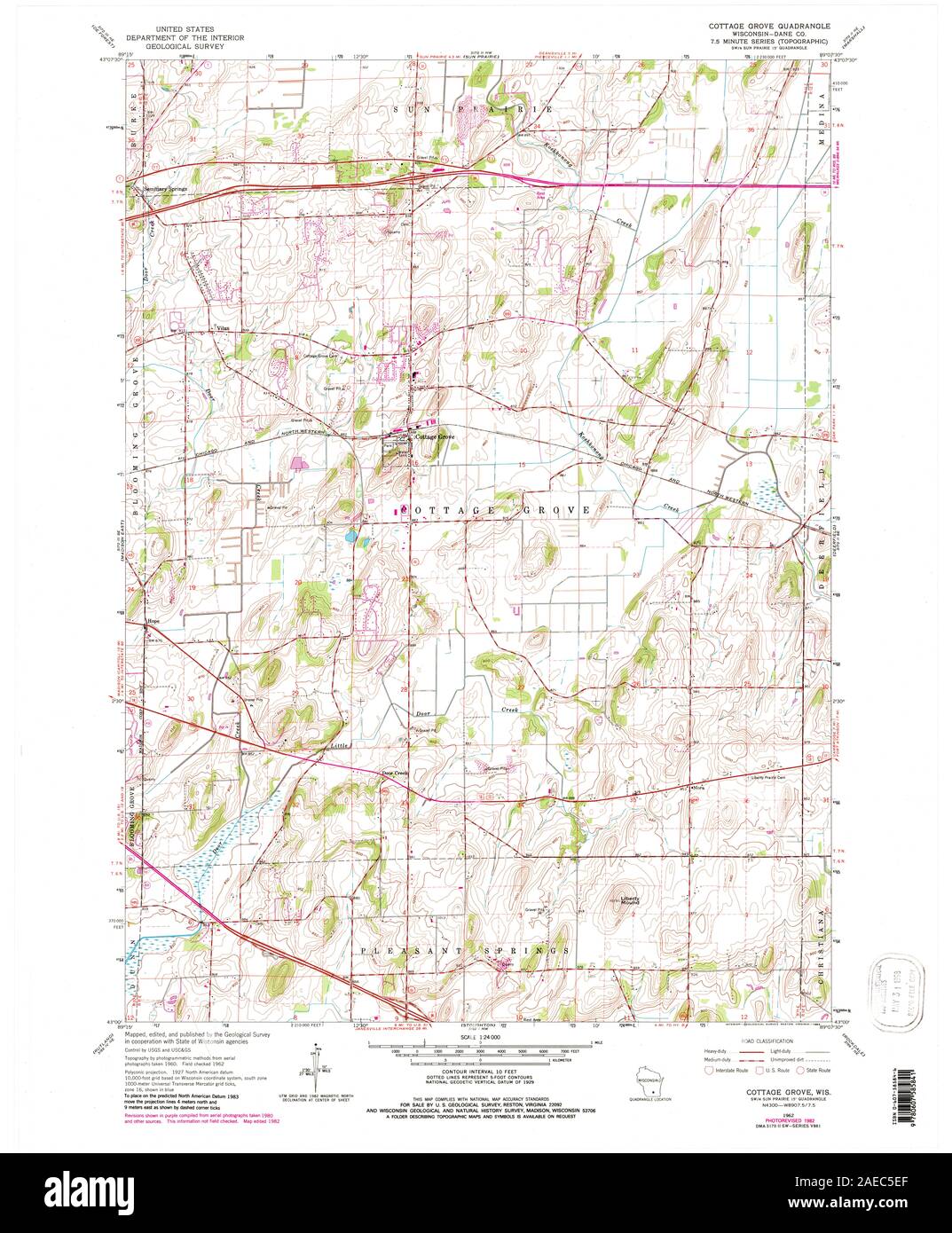 Map of cottage grove hires stock photography and images Alamy