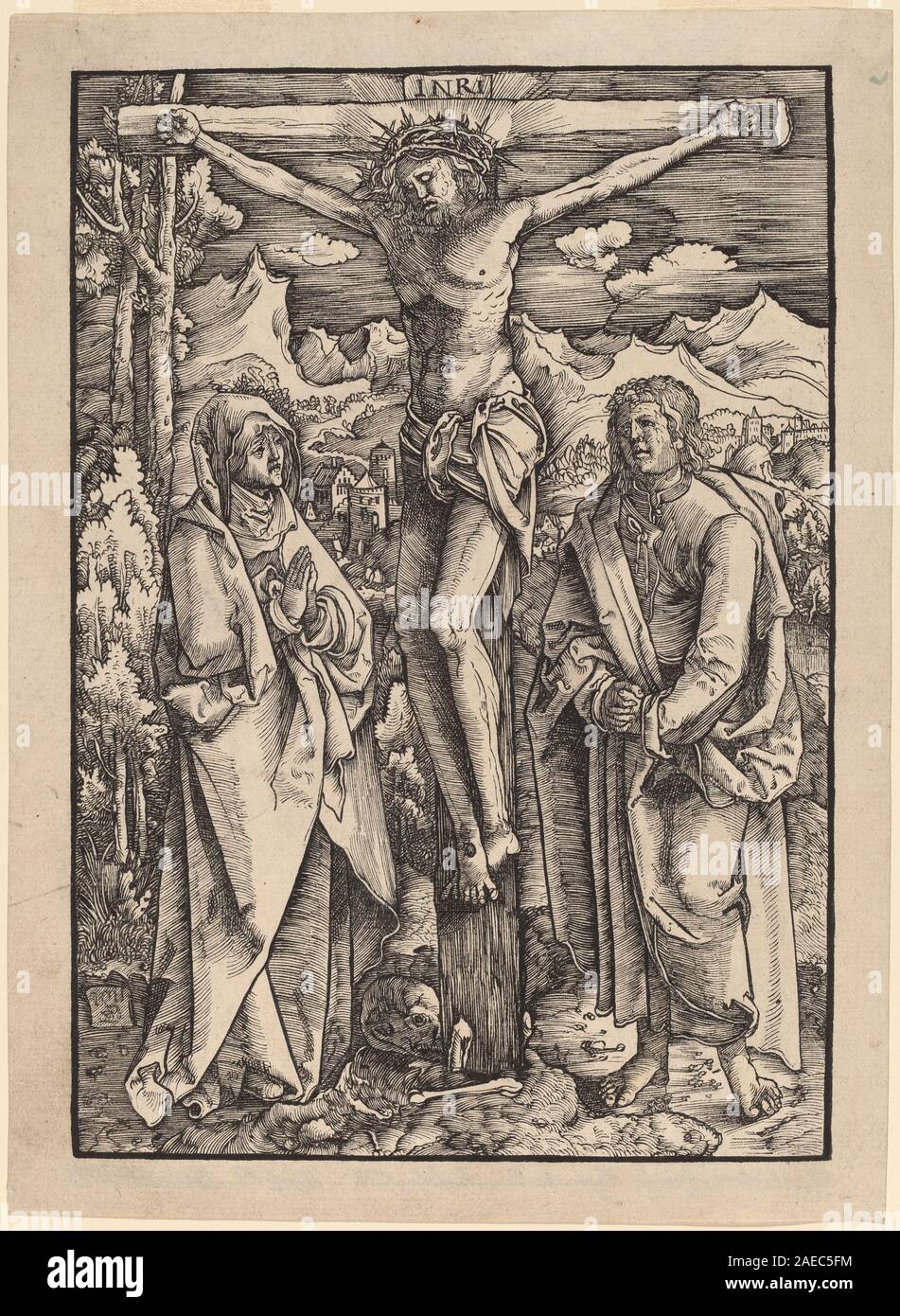 Christ on the Cross between the Virgin and Saint John; 1517(?) Gabriel ...