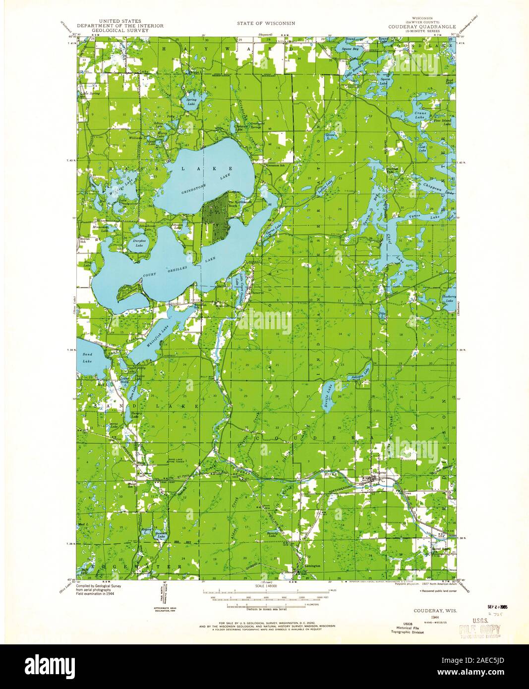 WI Couderay 801483 1944 48000 Restoration Stock Photo Alamy