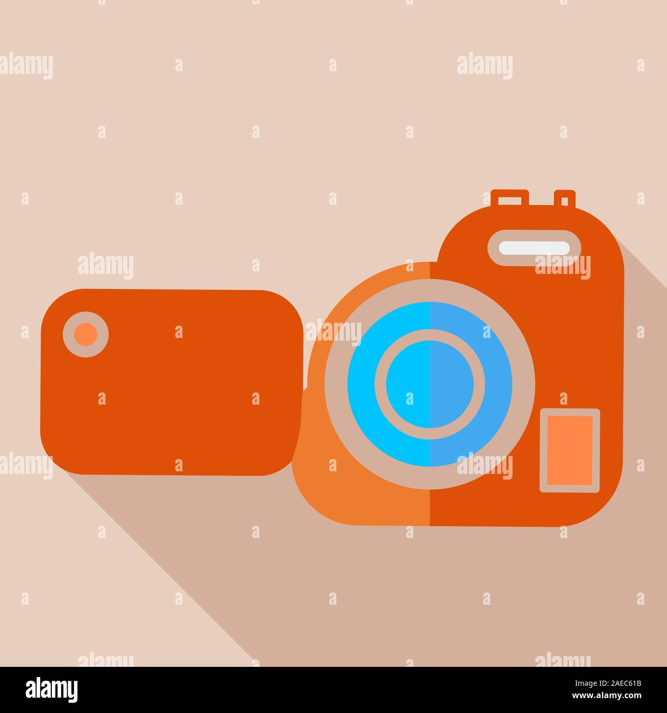 Modern flat design concept icon Video camera. Vector illustration Stock ...