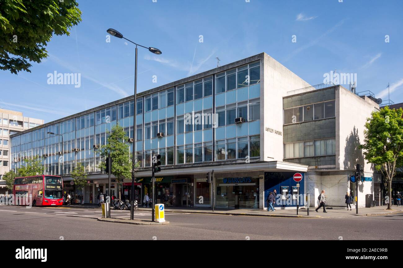 Astley House, Sixties modernist office block, Notting Hill Gate, London, UK Stock Photo