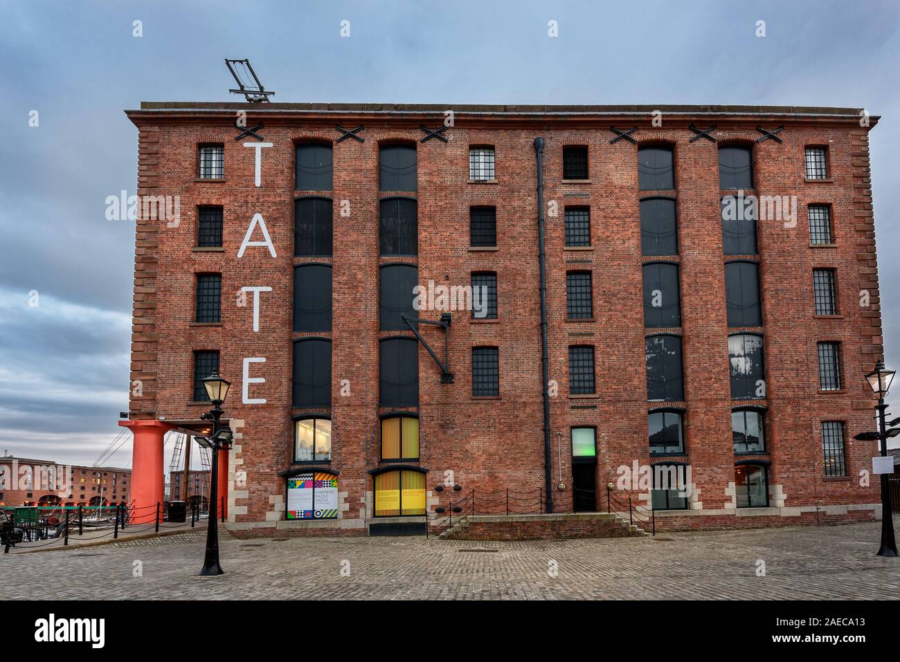 LIVERPOOL, ENGLAND - MAY 17th, 2015: Tate Liverpool art gallery and museum in Albert Dock Liverpool Stock Photo