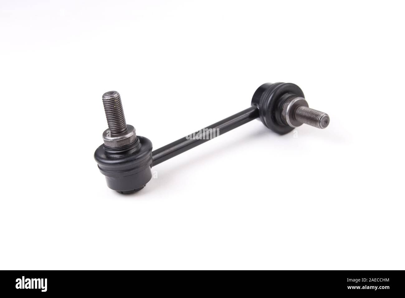 Stabilizer rod for car isolated on white background. New car parts