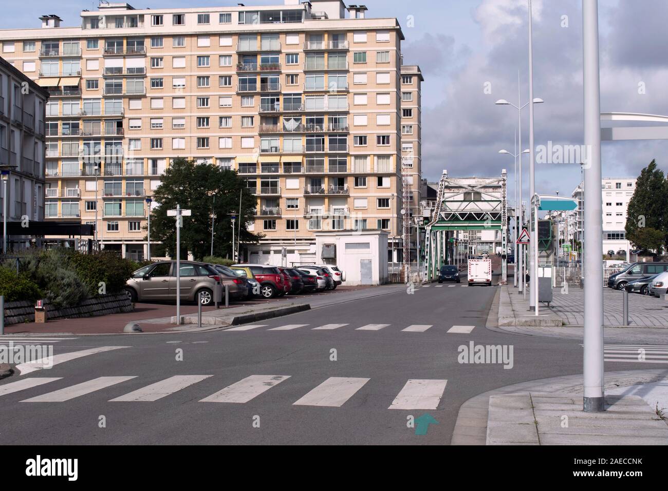 A building in the city of Saint Nazaire in Brittany Stock Photo Alamy