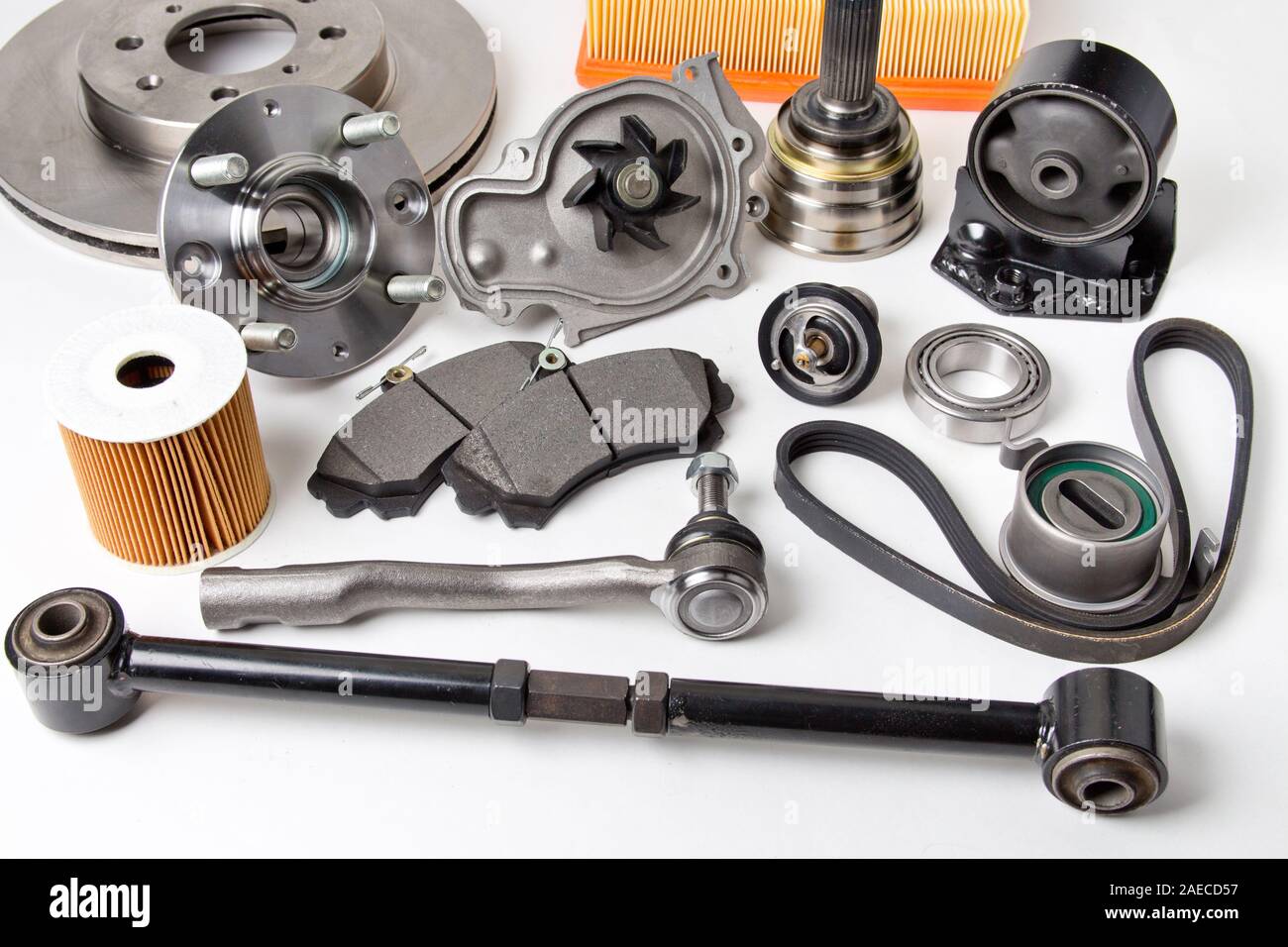 Hub, pump, brake pads, filter, timing belt, rollers, cv joints ...