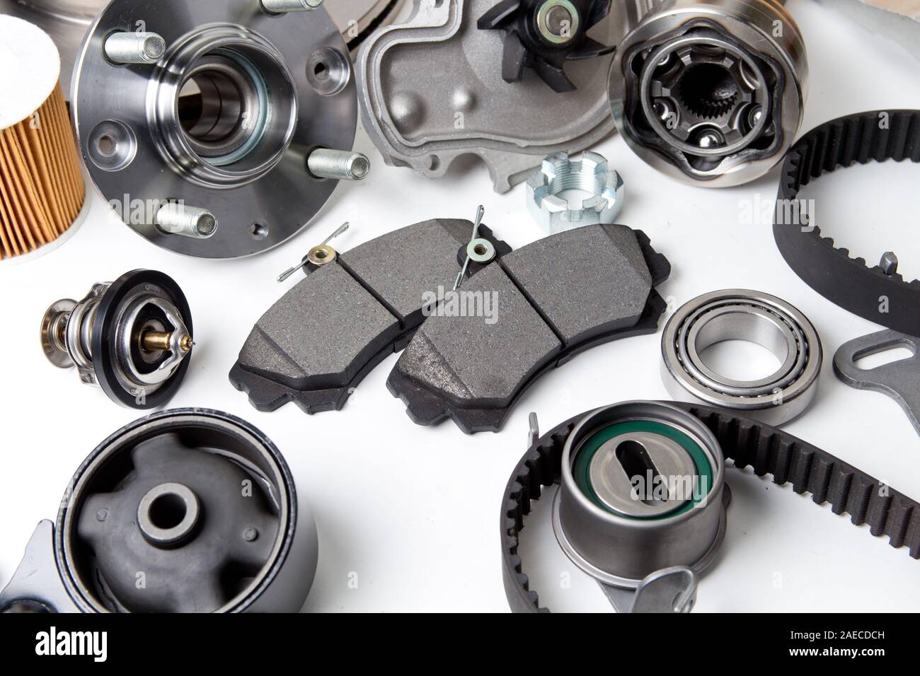 New car parts .Hub, pump, brake pads, filter, timing belt, rollers, cv ...