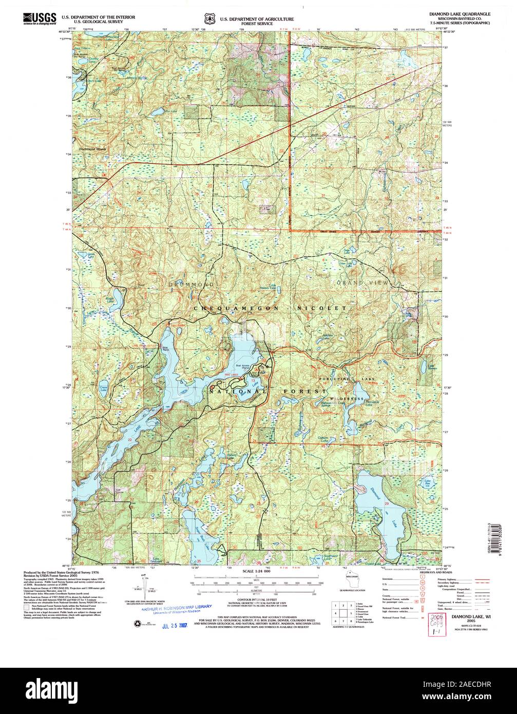 Diamond Lake Map High Resolution Stock Photography and Images - Alamy