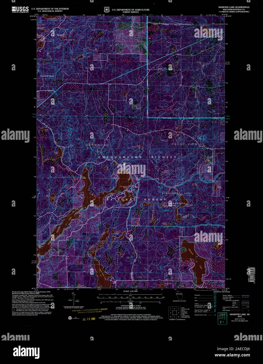 Diamond Lake Map High Resolution Stock Photography and Images - Alamy
