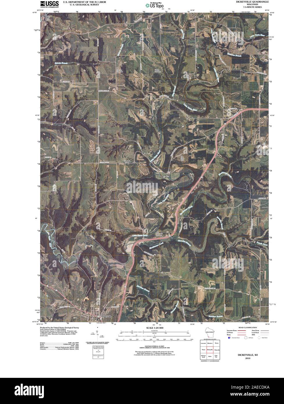 Dickeyville map hires stock photography and images Alamy