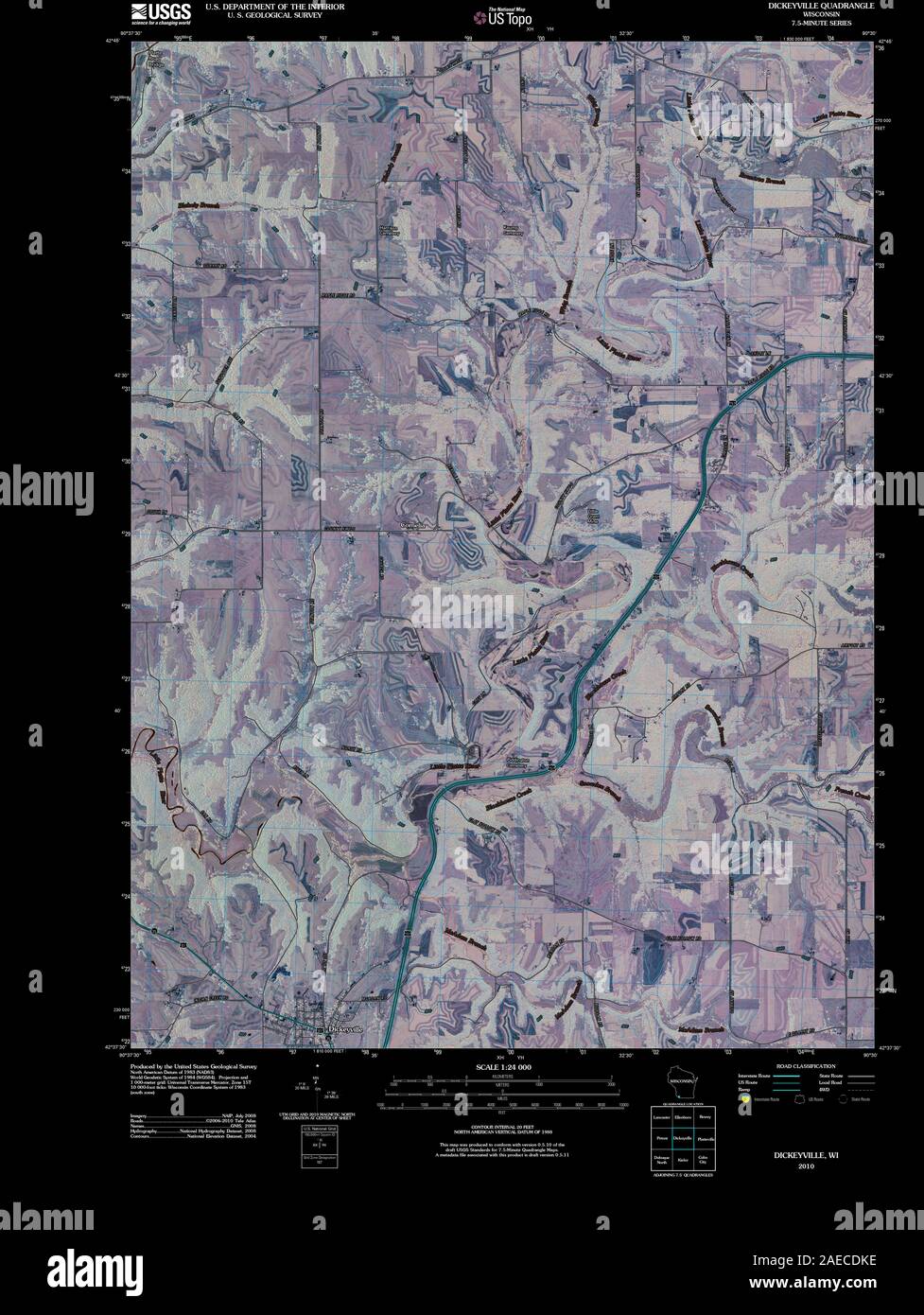 Dickeyville map hires stock photography and images Alamy