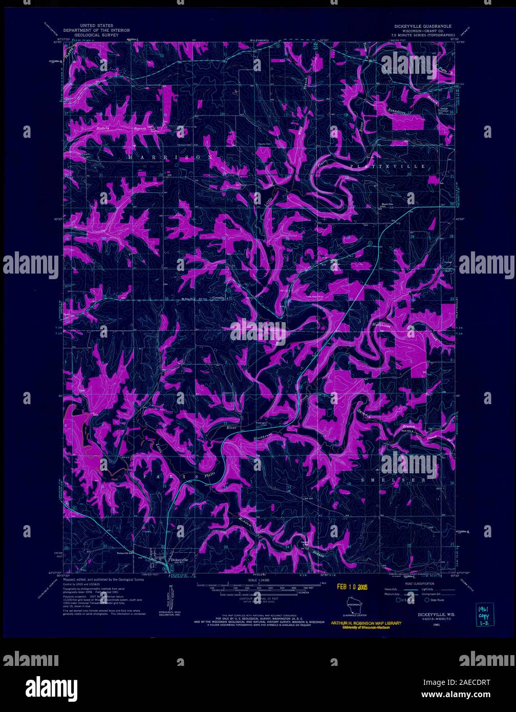 Dickeyville map hires stock photography and images Alamy
