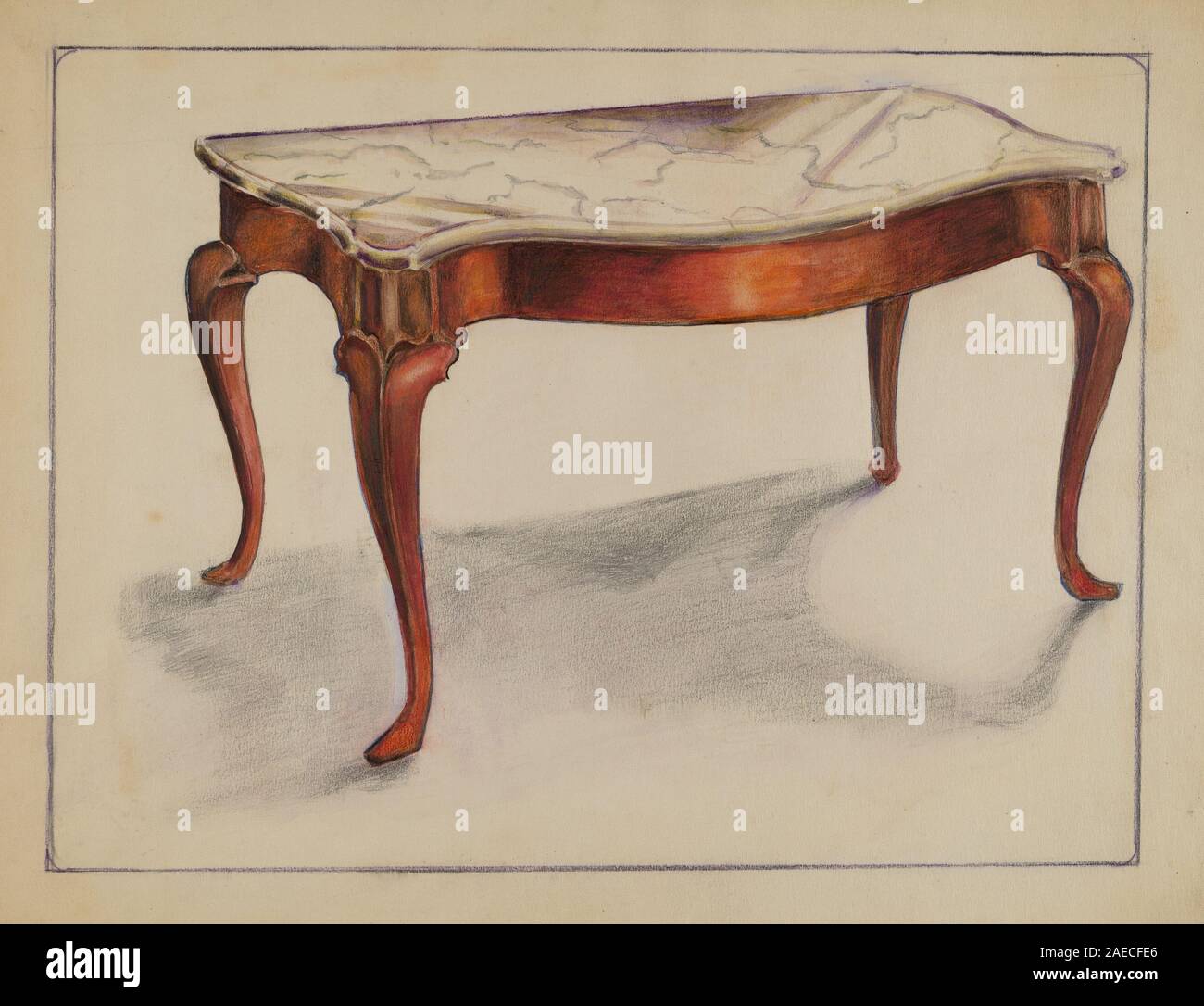 Marble Top Table; 1935/1942 Nelson, Marble Top Table, 19351942