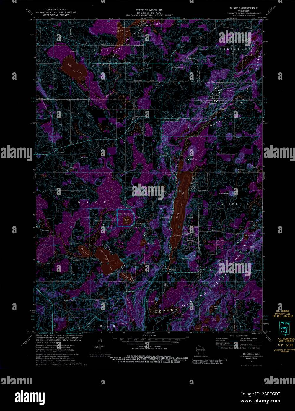 WI Dundee 700143 1974 24000 Inverted Restoration Stock Photo Alamy